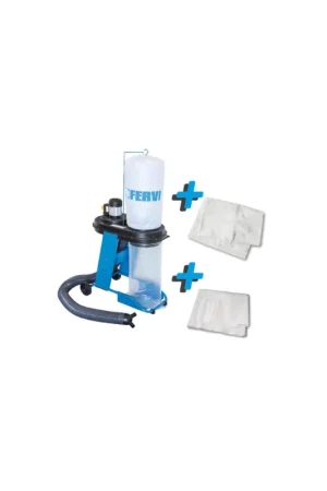 aspiratore per trucioli + sacco filtraggio + 10 sacchi in plastica fervi KIT0229 - ( 0507+0507/15+0507/14 ) Quantità Limitata