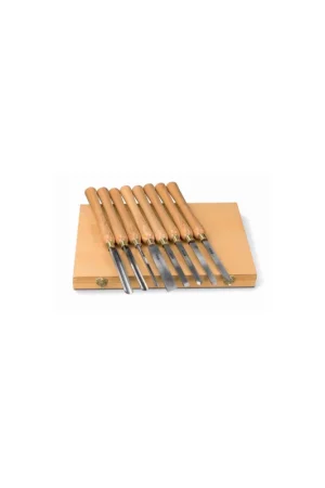 set utensili 8 pezzi per tornitura legno sgorbie holzkraft 5931011 Subito Disponibile