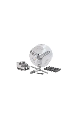 Consegna Rapida mandrino tornio autoserrante fervi M078A/200/D1-5 - 3+3 griffe - ø 200 mm - camlock d1-5 - ghisa