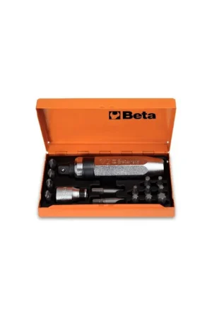 Più Venduto giravite a percussione con 14 inserti e bussola portainserti beta 1295/c14