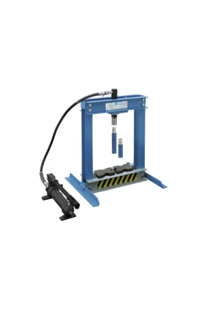Promozione Esclusiva pressa idraulica manuale da banco fervi P001/04 per officina con pistone mobile - 4 ton