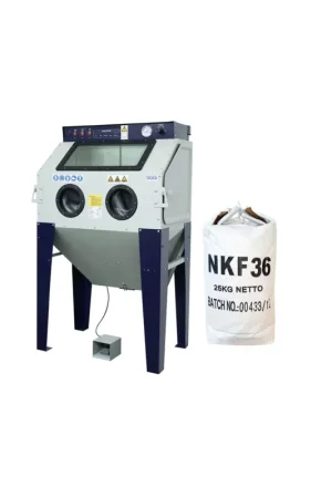 sabbiatrice sogi s-100 cabina di sabbiatura + sacco 25 kg di corindone grana 36 allumina Bestseller