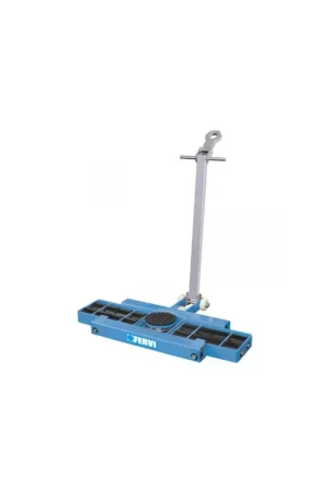 Subito Disponibile carrello da trasporto fervi 0654/12L con ruote in nylon - occhiello per traino - portata 12 ton