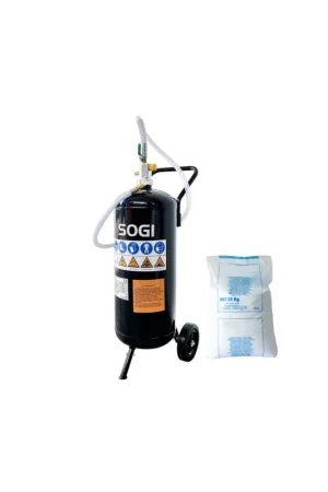 Reso Gratuito sabbiatrice portatile sogi sps-7 - 26.5 l - 6.2 bar + sacco 25 kg di bicarbonato di sodio grana 300-500