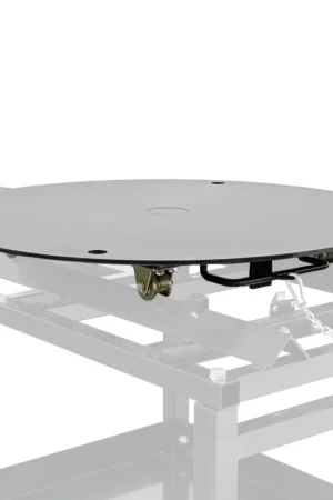 tavola girevole manuale sogi TV-GR - per sabbiatrici cabinate - ø 380 mm - in acciaio verniciato a polveri - colore nero Miglior Prezzo