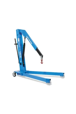 gruetta idraulica a carrello pieghevole omcn GP10/DE con pompa a due velocità - portata 1000 kg Professionale