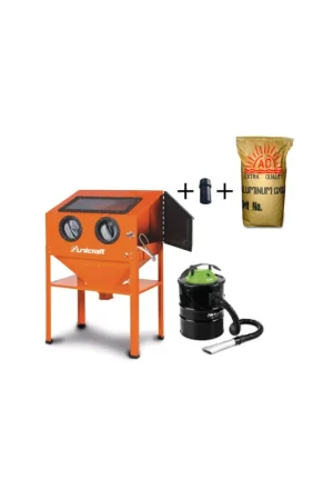 KIT-SSK2 sabbiatrice unicraft + aspirapolvere a secco + ugello + sacco 25 kg abrasivo corindone Pagamento Sicuro