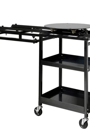 Subito Disponibile carrello con tavola girevole sogi CR-GR-218 - per sabbiatrice sogi s-218 - 2 ripiani - altezza 955 mm - tavola ø 560 mm