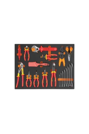 assortimento di 20 utensili beta mb64 per elettrotecnica utensili isolati 1000v - vassoio morbido Spedizione Espresso