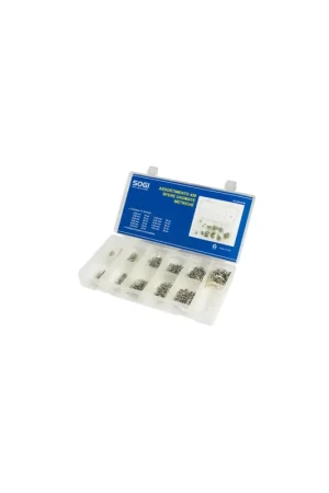 Affare assortimento set serie di 450 sfere palline acciaio cromato metriche sogi AS-450-SFM