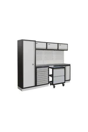 Ordina Subito arredamento modulare garage officina fervi A008S - 2640 x 498 x 2000 h mm - piano in acciaio inox