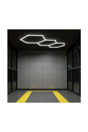 Ultimissimo Modello luci led esagonali car detailing sogi LAM-ES13 - 3 esagoni - 6500 k - 96 w - 2465x969 mm