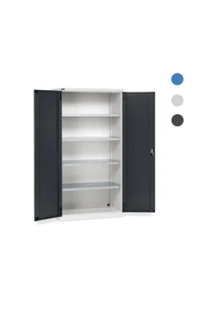 armadio con ante battenti fami perfom 1023 x 555 x 2000 mm - portata 1200 kg - vari colorigrigio ral 7035+7016 Esclusivo