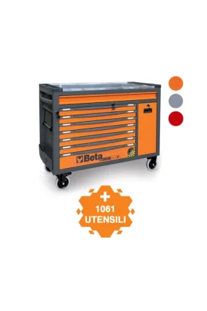 A Buon Prezzo carrello cassettiera portautensili beta bw 2400 rsc24axxl - 8 cassetti - 1061 utensiliarancione