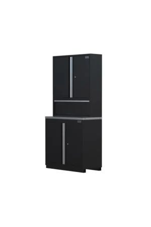 armadio doppio autoportante in lamiera sogi ARR-OFF-1700 per arredo officina - piano in acciaio inox - 915x466x2000 mm Miglior Prezzo