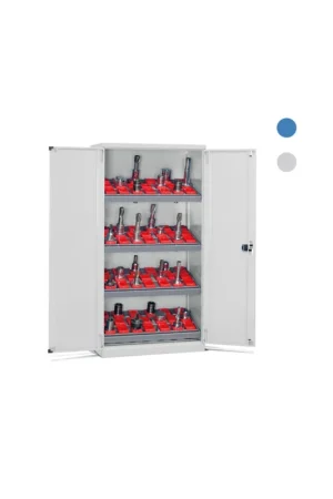 armadio portautensili fami perfom nc completo con 84 boccole portautensili iso 40 - grigio/blugrigio ral 7035 Popolare