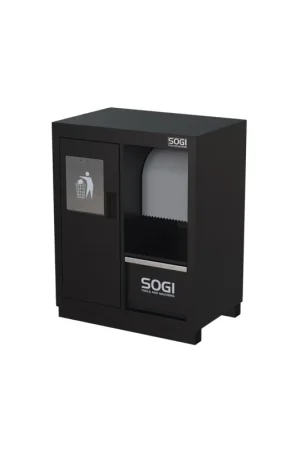 armadietto in lamiera sogi ARR-M-A-M per arredo officina - cestino portarifiuti - vano portacarta - 680x460x865 mm Compra Adesso