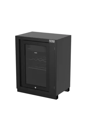 armadio per officina con frigo e freezer sogi ARR-M-FRIGO - 680x460x910 mm - 2 griglie - classe b - nero grafite Economico