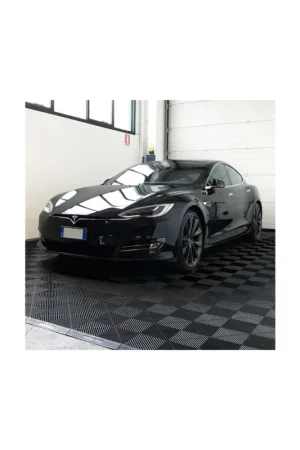 Ultime Pezzi piastrella sogi PAV-03-NE in pp nero per pavimento officina e garage - disponibile in kit