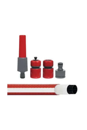 tubo da giardino a 4 strati valex 1105656 + kit ugelli con lancia e raccordi Sconto