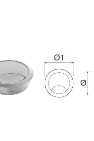 Bocchetta passacavi d.80 grigia 07.0012E08054 Must-Have
