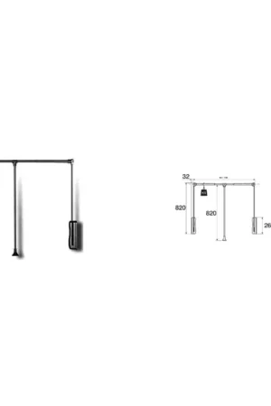 Bestseller Portabito saliscendi nero 10kg 516-660 13.10010045AN