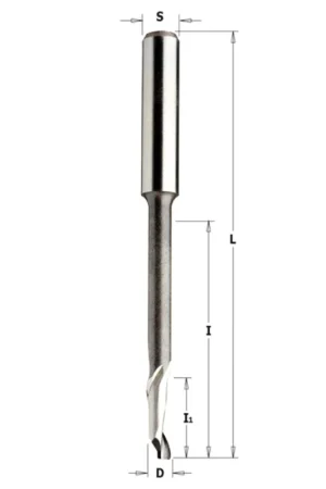 Di Tendenza FRESA ELICOIDALE PER ALLUMINIO E PVC Z1 POSITIVA S=8 D=8x14/68x100 RIBASSATA