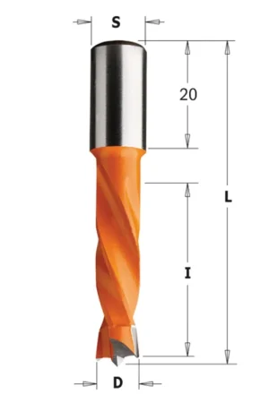 Consegna Rapida PUNTA PER FORATRICE F/CIECO HW S=10X20 D=5X30X57.5 SX