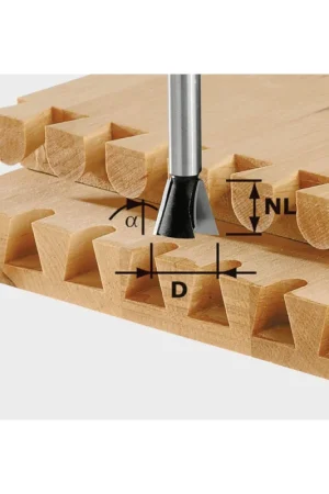 FRESA A CODA DI RONDINE HW S8 D.14.3X16X8 Z2 FRESATRICI OF Pagamento Sicuro