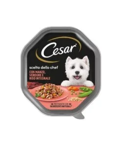 Alimento umido cani cesar "scelta dello chef" con manzo, riso e verdure 150 gr Offerta