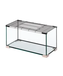 Ultimissimo Modello Gabbia per topi e ratti in vetro " jerry 80", 81,7x36,9x43,1 cm - ferplast