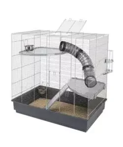 Acquista Ora Gabbia per roditori "jenny" grigia zincata, 80 x 50 x h 79.5 cm - ferplast