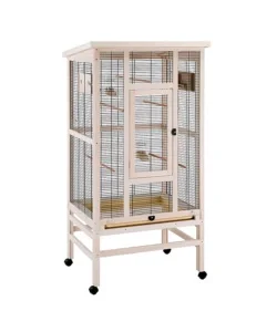 Voliera per uccelli "wilma" in legno, 83x67x158.5 cm - ferplast Promozione Esclusiva