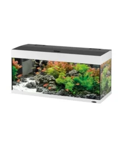 Acquario dubai 100 bianco con led -101 x 41 x h 53 cm - 190 l - ferplast Promozione Esclusiva