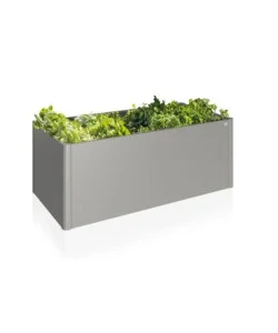 Aiuola rialzata 2x1 grigio quarzo metallizzato - biohort. 68015 Spedizione Espresso