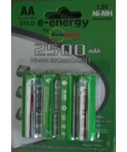 4 stilo ricaricabili - aa 1.2vblister. Super Prezzo