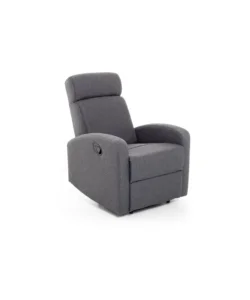 Ultimissimo Modello Poltrona con recliner manuale "marta" blu jeans, 74x78x105 cm