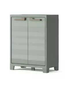 Armadio basso keter "planet" in resina grigio 80x44x100 cm Novità