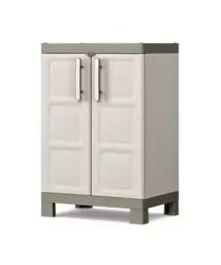 Armadio basso keter "excellence" in resina beige 65x45x97 cm Solo Oggi