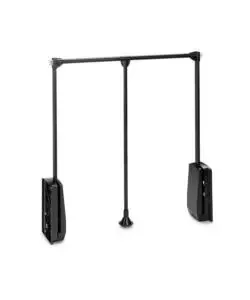 Appendiabiti per armadio acciaio nero, 60-83 cm Economico