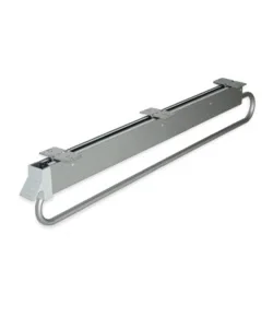 Appendiabiti estraibile per armadio 800 mm acciaio e plastica grigio metallizzato - emuca. Popolare