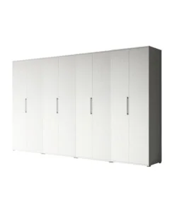 Ultimissimo Modello Armadio 8 ante battenti bianco 320x52x207 cm