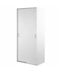 Armadio 2 ante scorrevoli "space" bianco 77,6x48,2x175,4 cm A Buon Prezzo