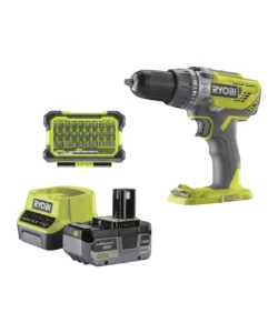 Solo Oggi Kit trapano a percussione a batteria ryobi "r18pd3-140sa" con set punte 18v 4ah e caricabatterie