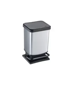 Vendita Finale Pattumiera a pedale quadrato "paso" colore acciaio da 20 litri