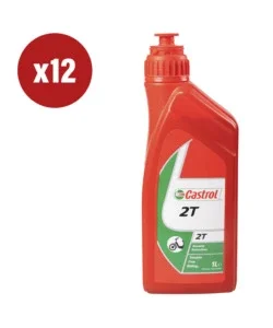 12 pezzi olio motore moto/scooter 2t lubrificante minerale 1l oil Pagamento Sicuro