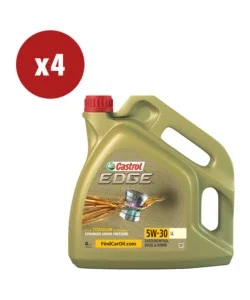 4 pezzi olio motore lubrificante auto edge 5w30 ll long life titanium 4l Quantità Limitata