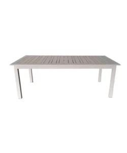 Ultime Pezzi Tavolo da esterno allungabile eurogarden in alluminio grigio chiaro 216/298x100x75 cm
