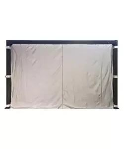 Acquista Ora Set 4 tende per pergola riviera "magnolia" grigio chiaro 300x400 cm