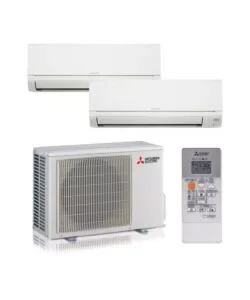 Direttamente Dal Produttore Climatizzatore caldo freddo mitsubishi linea smart serie m pompa di calore "mxz2ha40vfe12535dwvfkit" dualsplit e unità esterna 9000 + 12000 btu